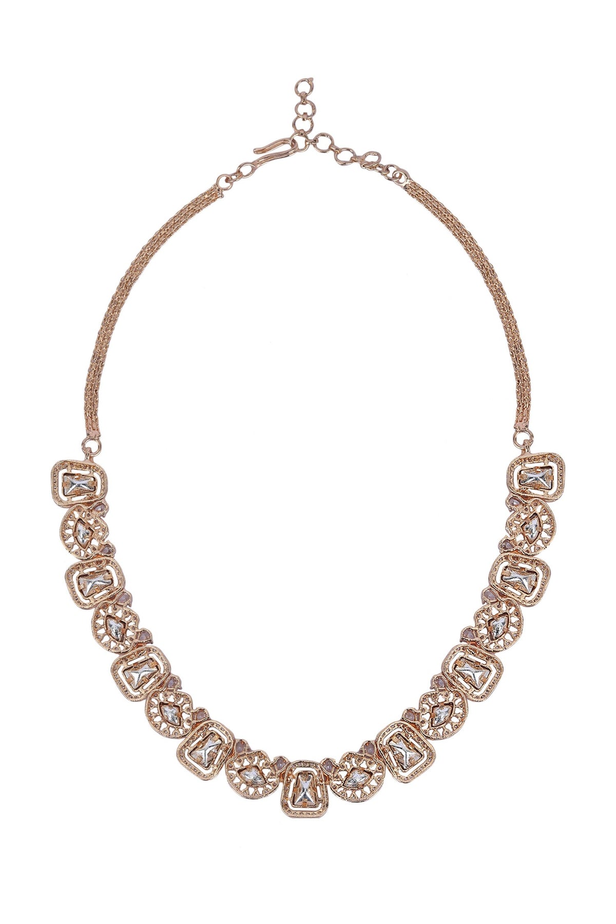 Kundan Embellished Necklace Set 