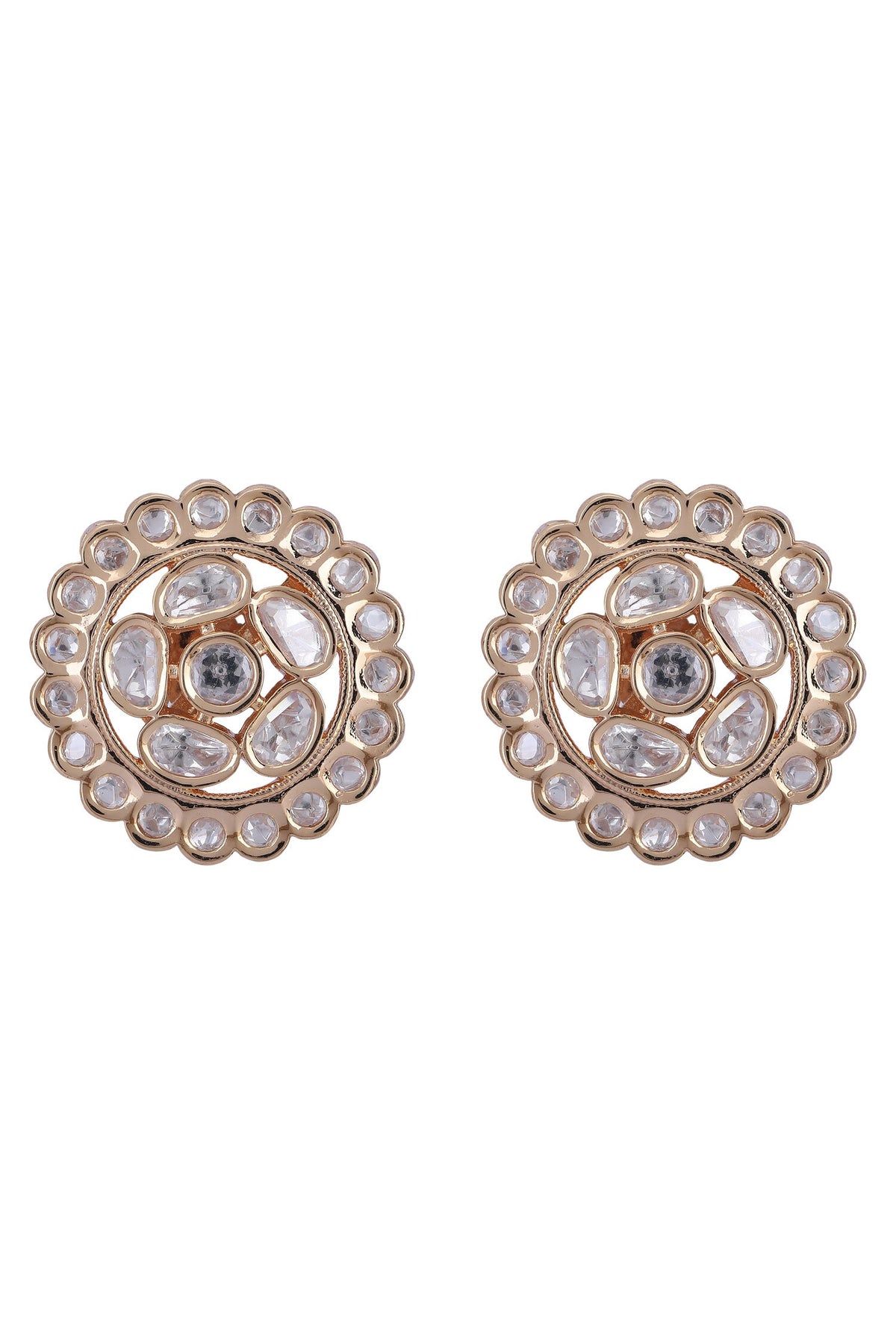 Kundan Embellished Stud Earrings 