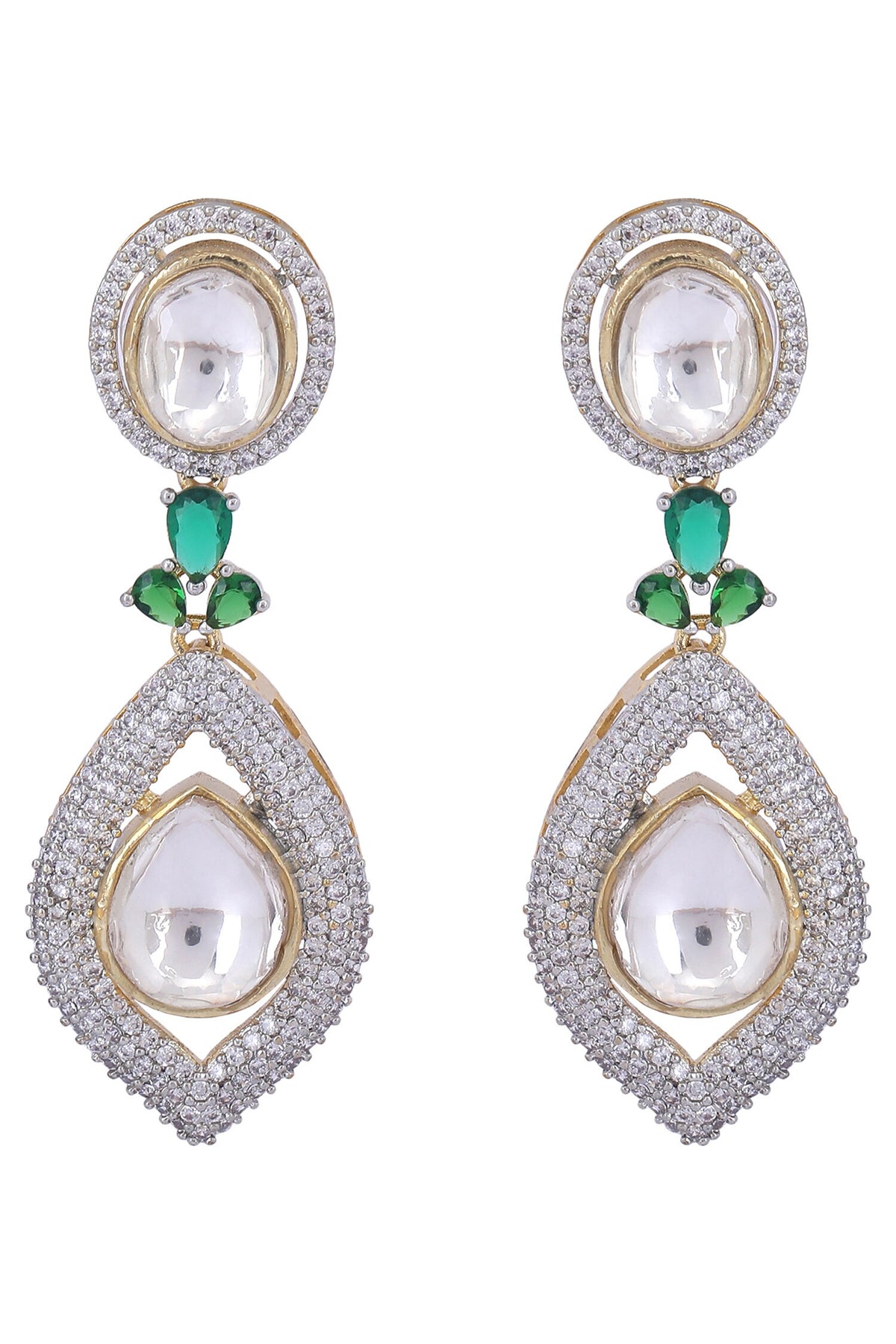 Zircon Embellished Layered Necklace Set 