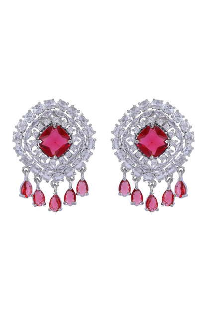 Zircon Work Layered Necklace Set 