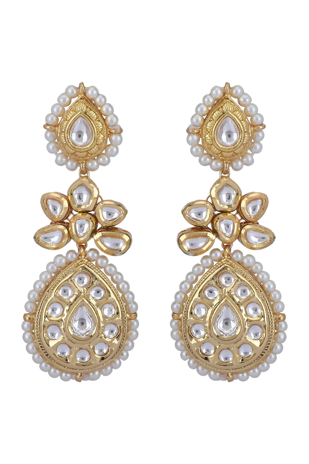 Kundan Embellished Choker Necklace Set 