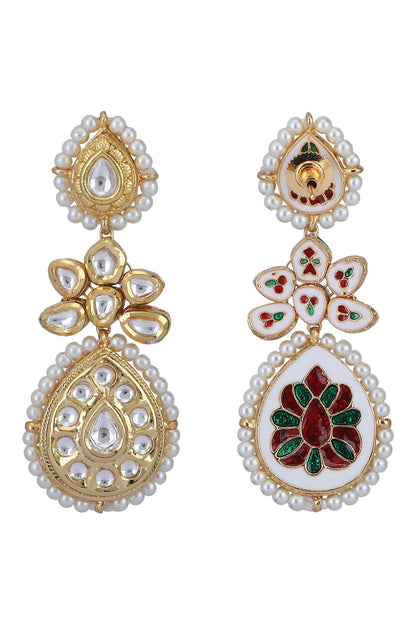 Kundan Embellished Choker Necklace Set 
