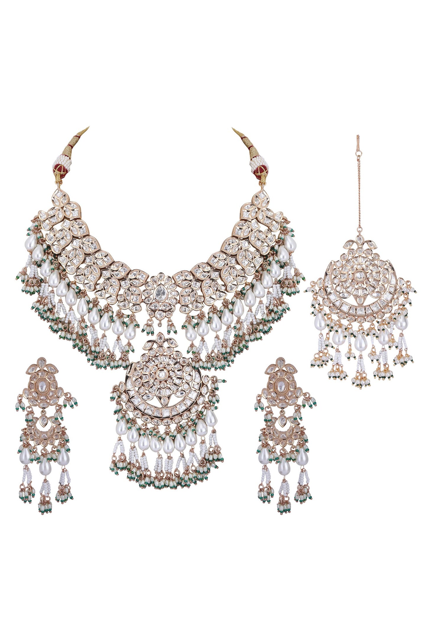 Kundan Work Choker Necklace Set 