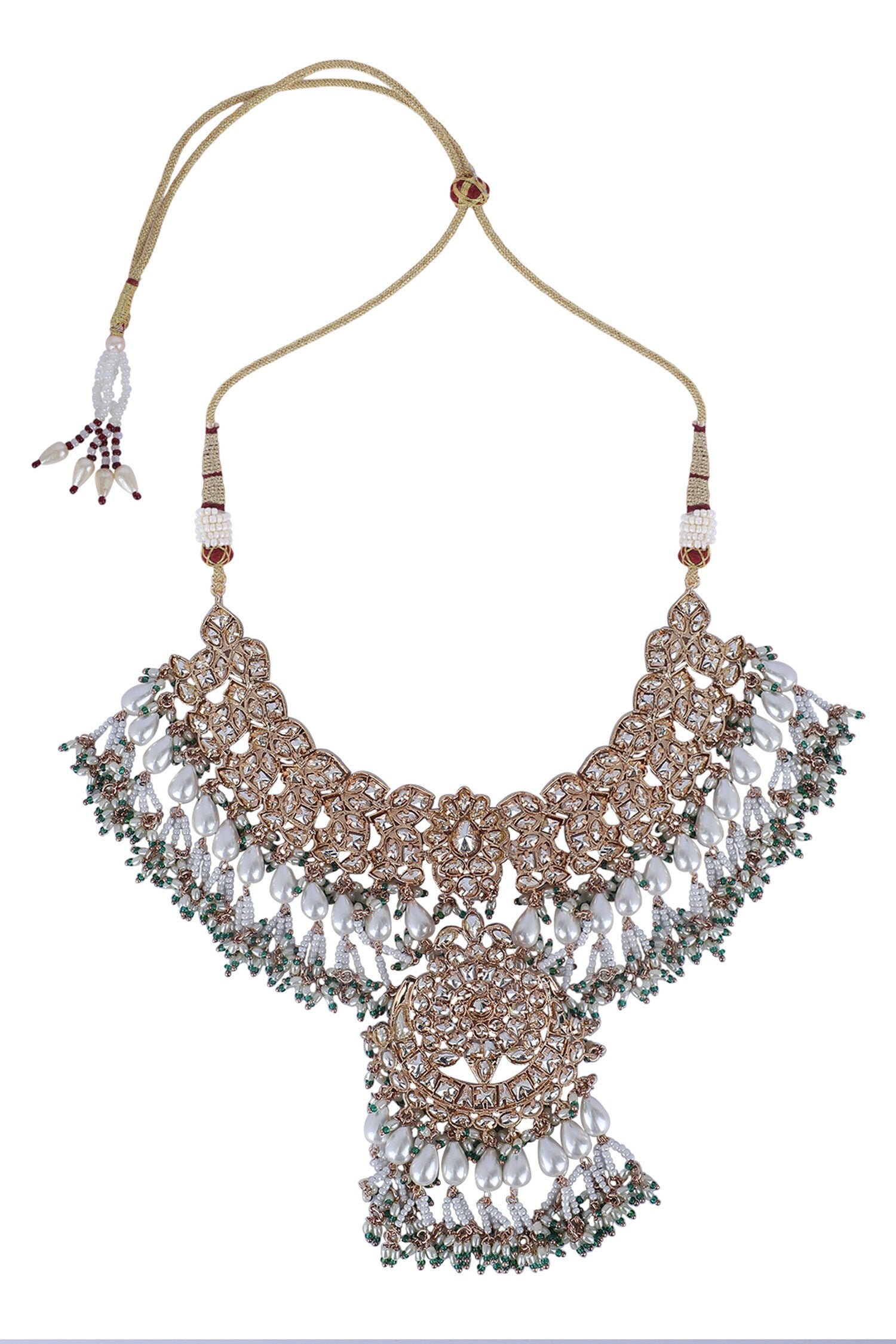 Kundan Work Choker Necklace Set 