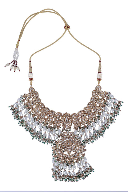 Kundan Work Choker Necklace Set 