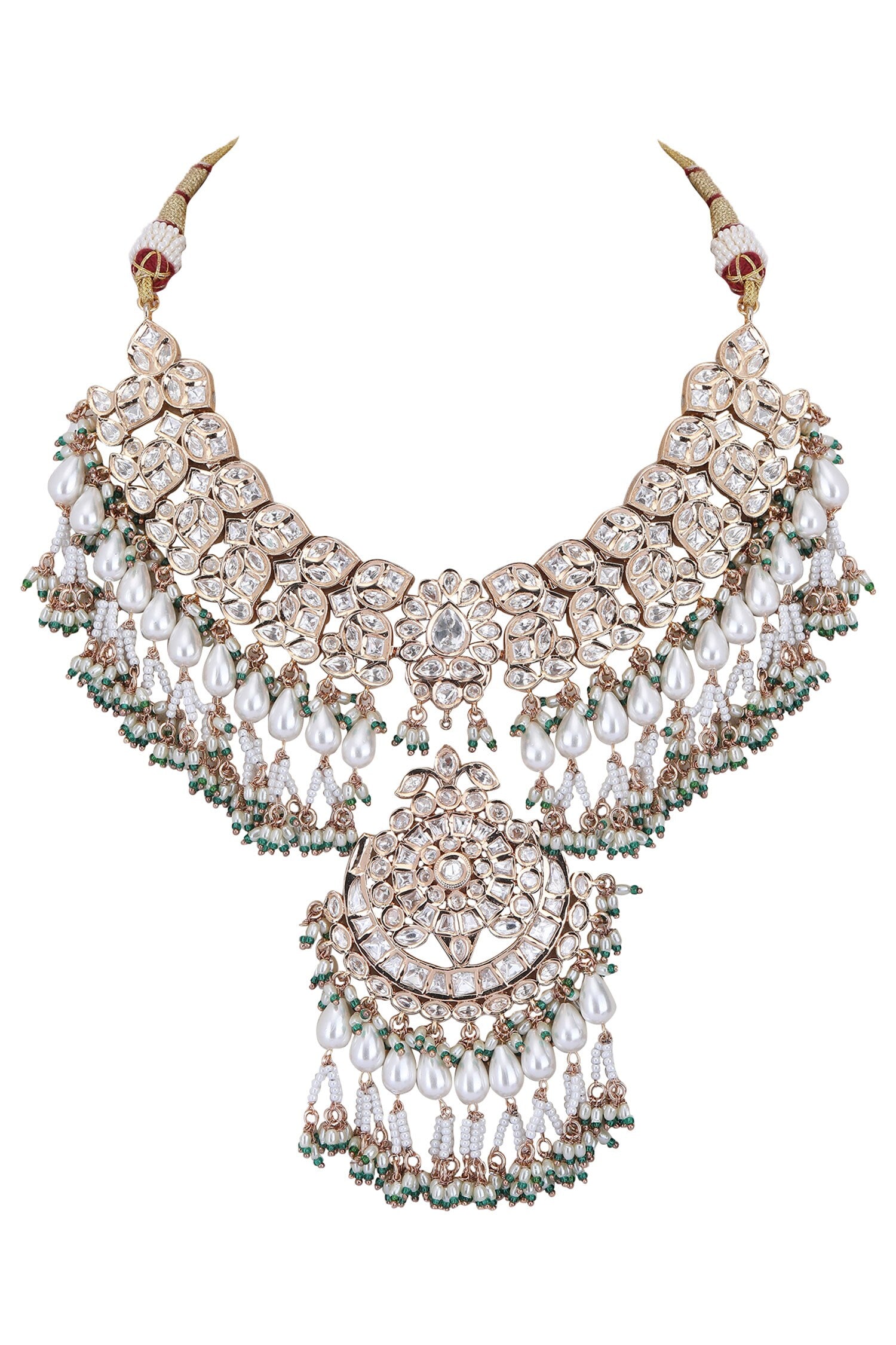 Kundan Work Choker Necklace Set 