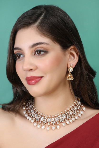 Embellished Choker Necklace Set 