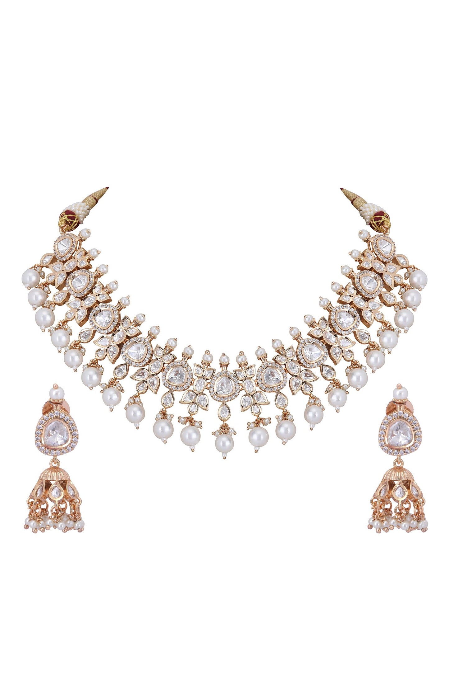 Embellished Choker Necklace Set 