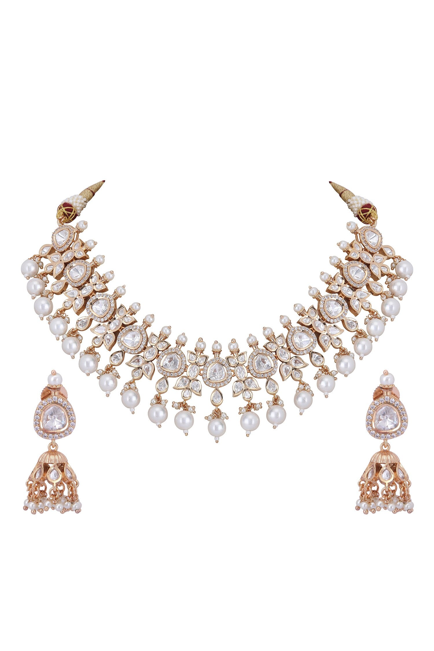 Embellished Choker Necklace Set 
