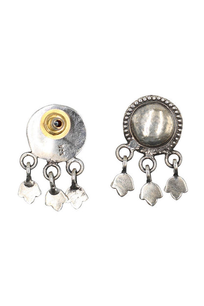 Tribal Pattern Circular Earrings 