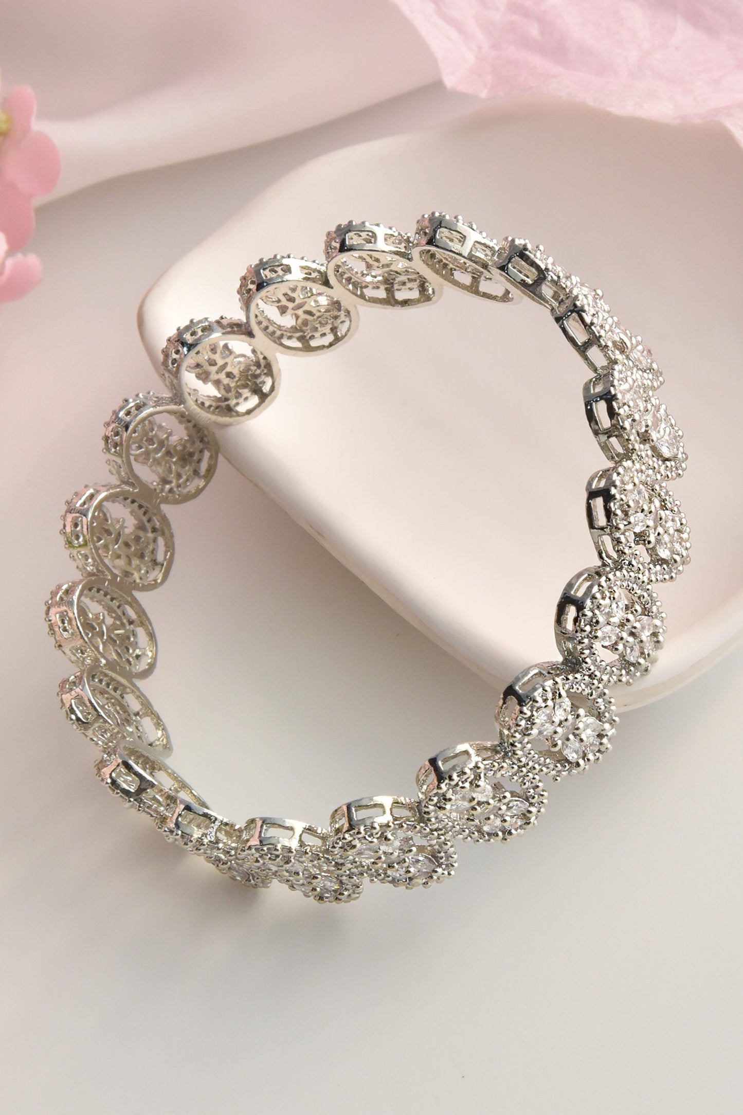 Zirconia Studded Bangle 