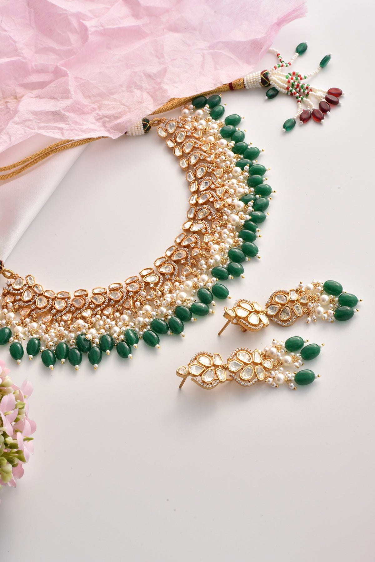 Polki Embellished Choker Set 