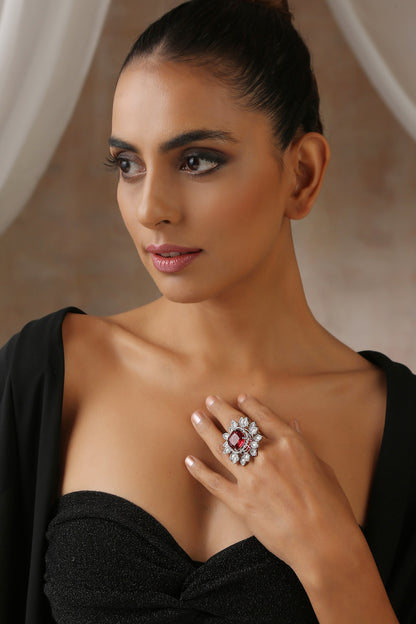 Floral Shaped Cutwork Ring 