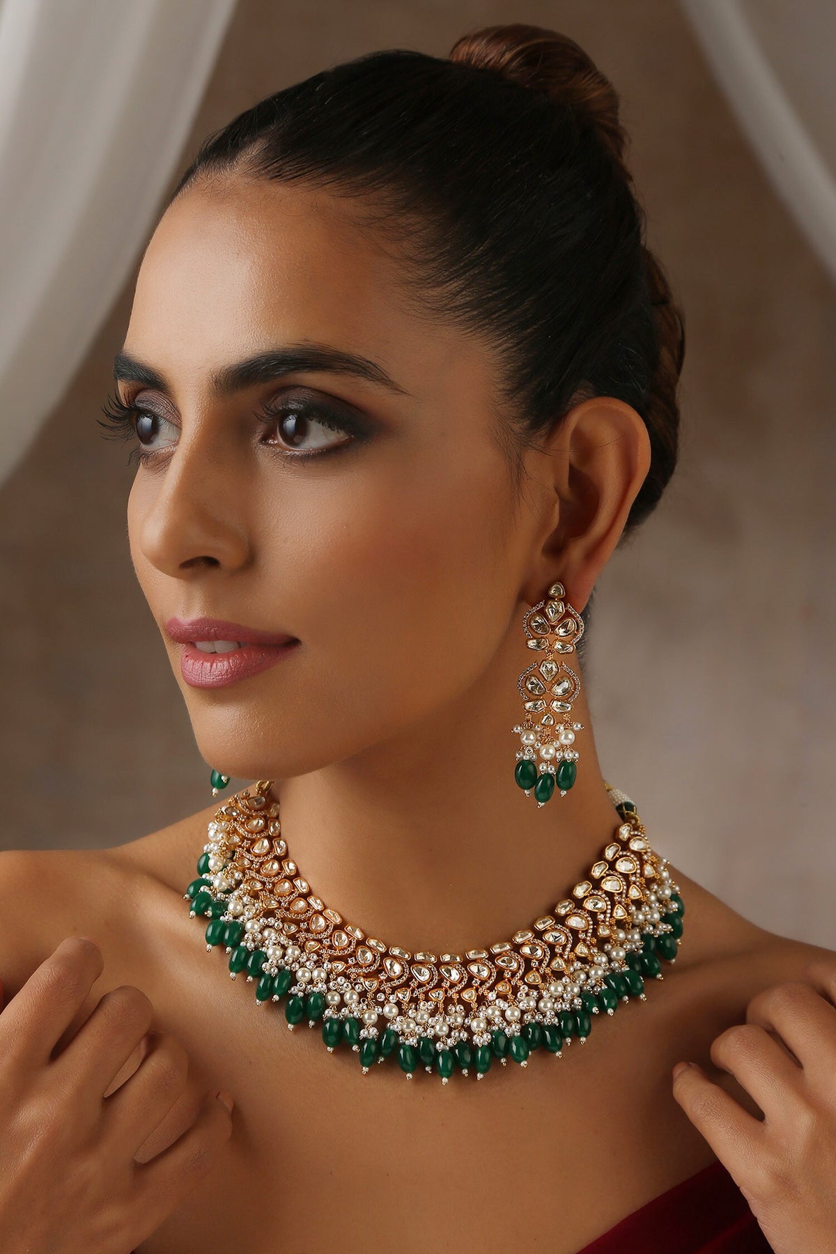 Polki Embellished Choker Set 