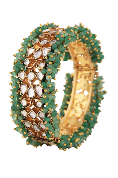 Kundan Embellished Kada Single Pc 