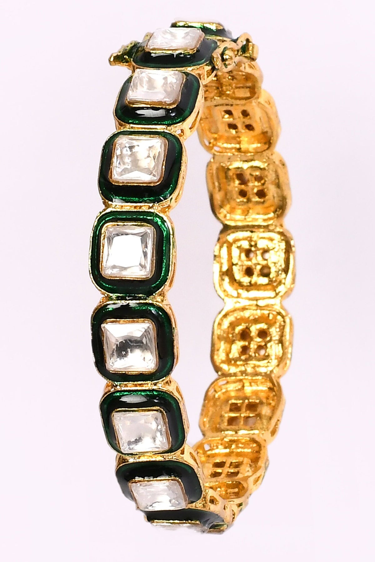 Stone Studded Bangles- Set of 2 