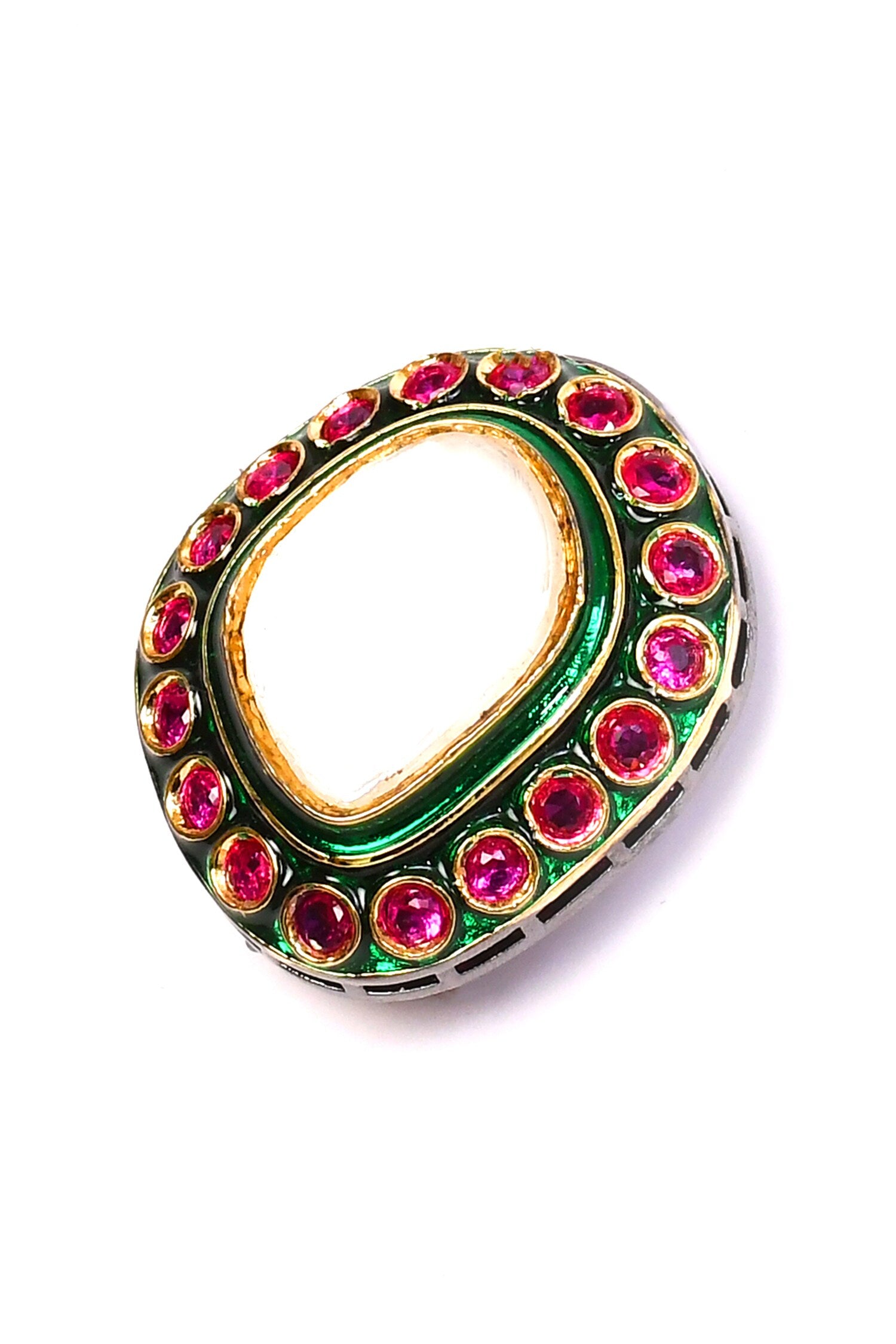 Ruby Stone Studded Stud Earrings 