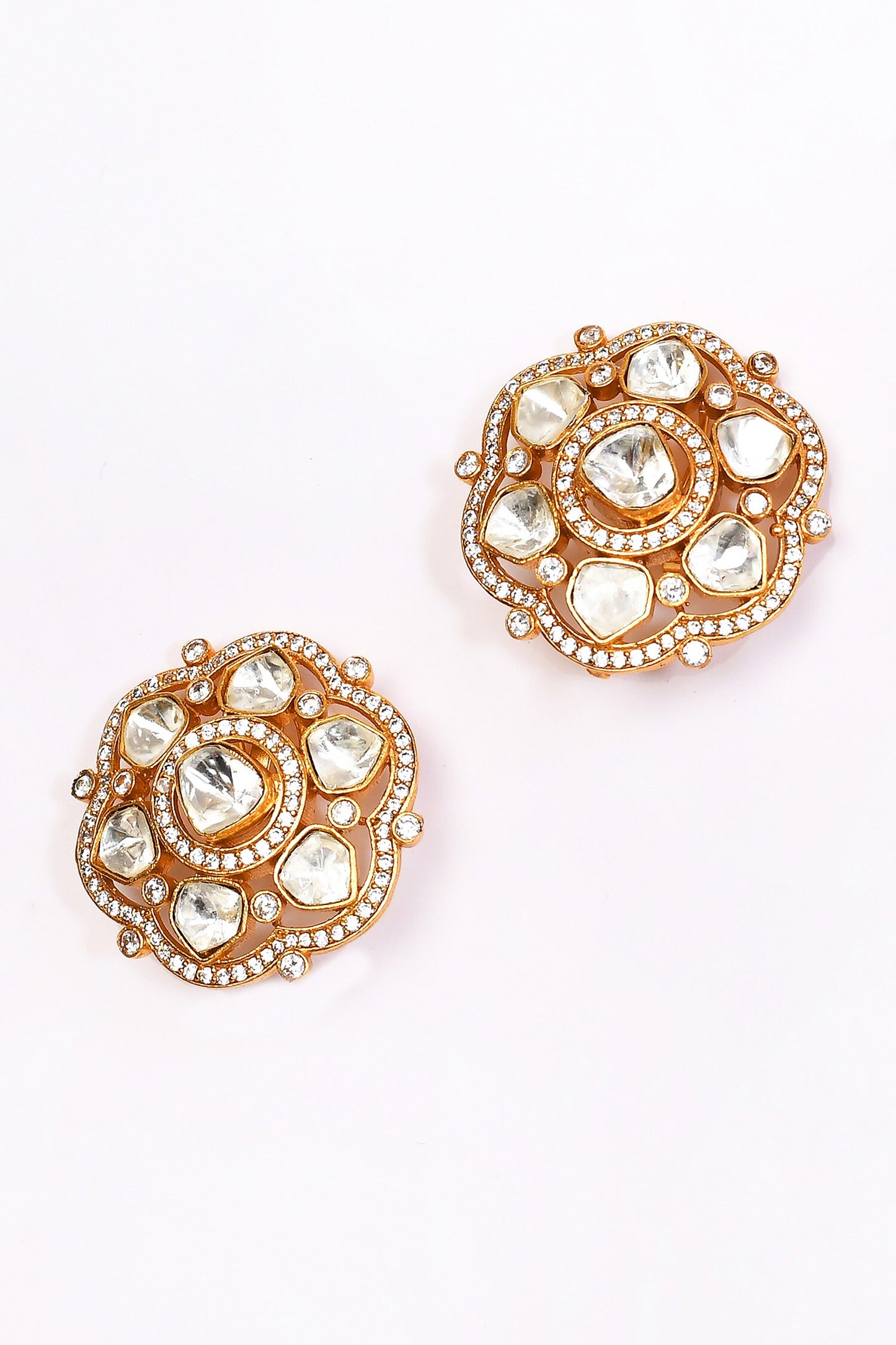 Clear Stone Embellished Studs 