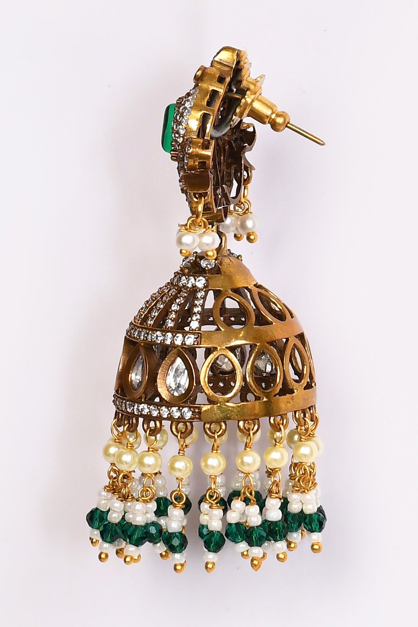 Stone Studded Jhumkas 