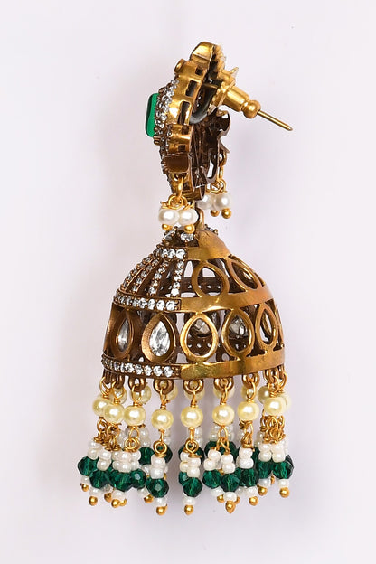 Stone Studded Jhumkas 