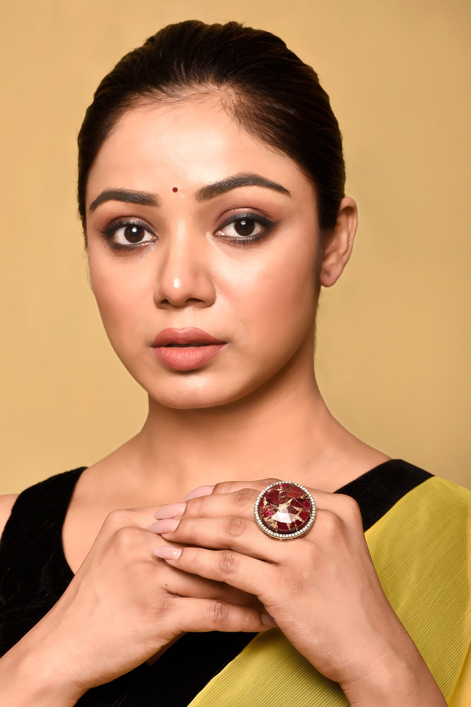 Ruby Stone Studded Ring 