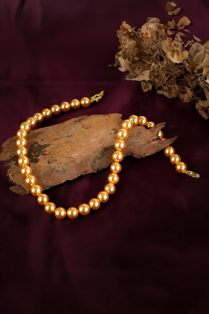 Sunset Pearl Embellished Necklace Set 