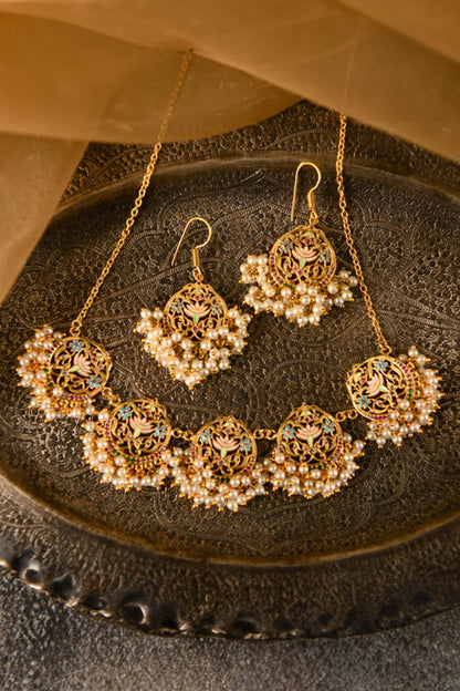 Amrita Embellished Choker Necklace Set 