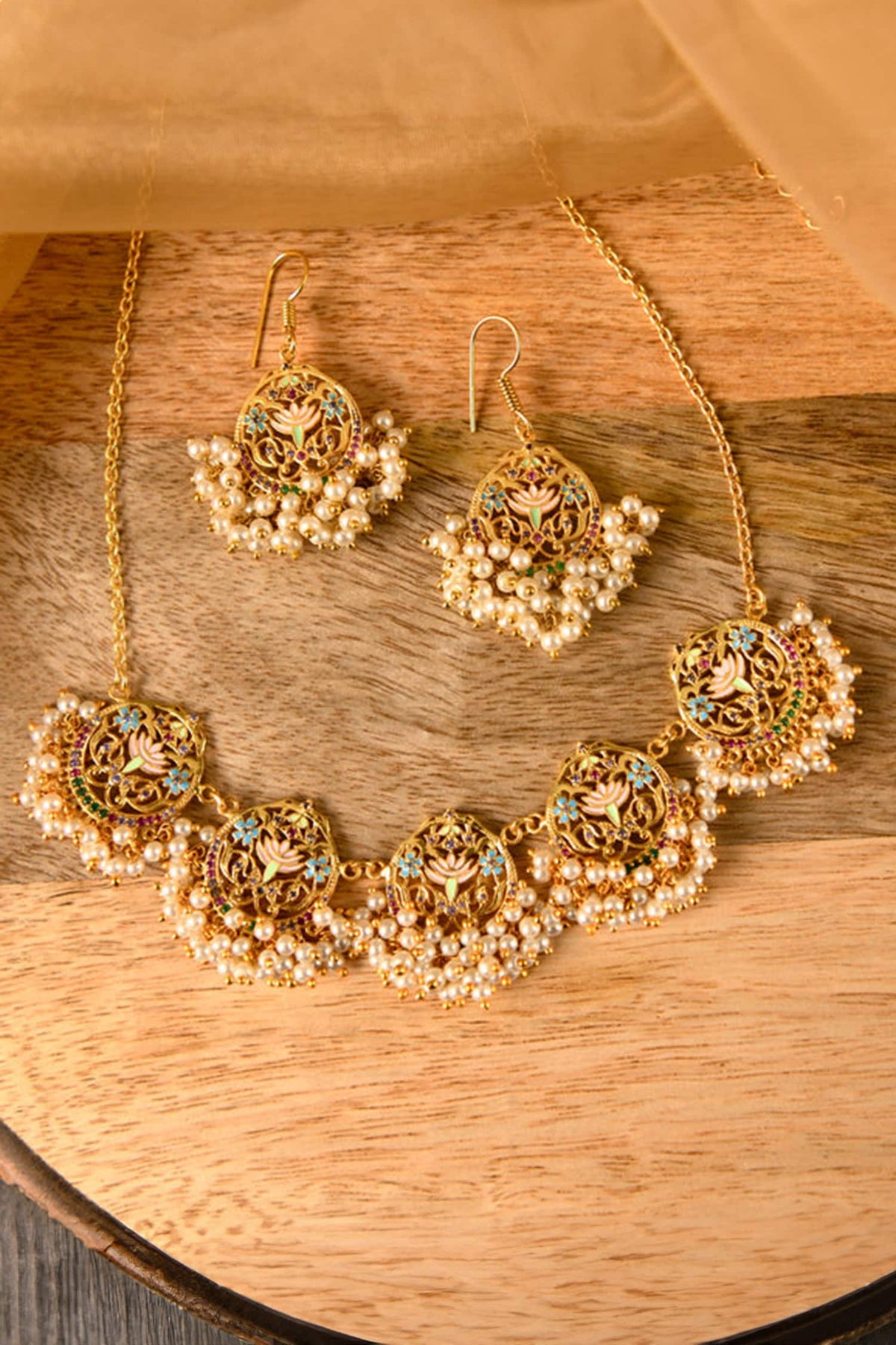 Amrita Embellished Choker Necklace Set 