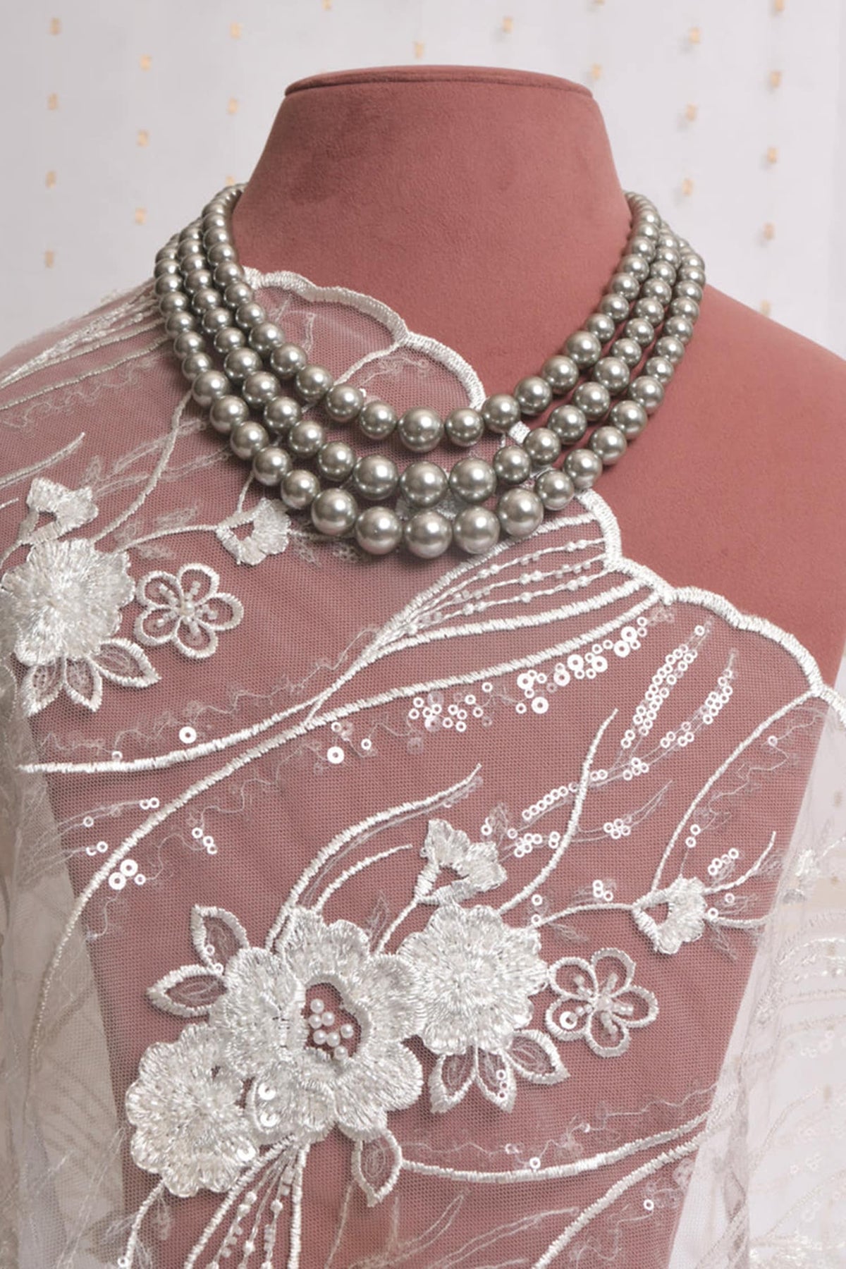 Moonlit Elegance Pearl Necklace 