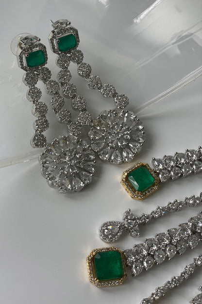 Victorian Stone Studded Necklace Set 