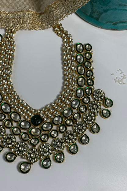 Pacchi Studded Long Necklace Set 