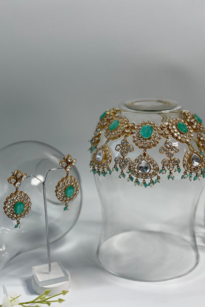 Doublet Stone Embellished Necklace Set 