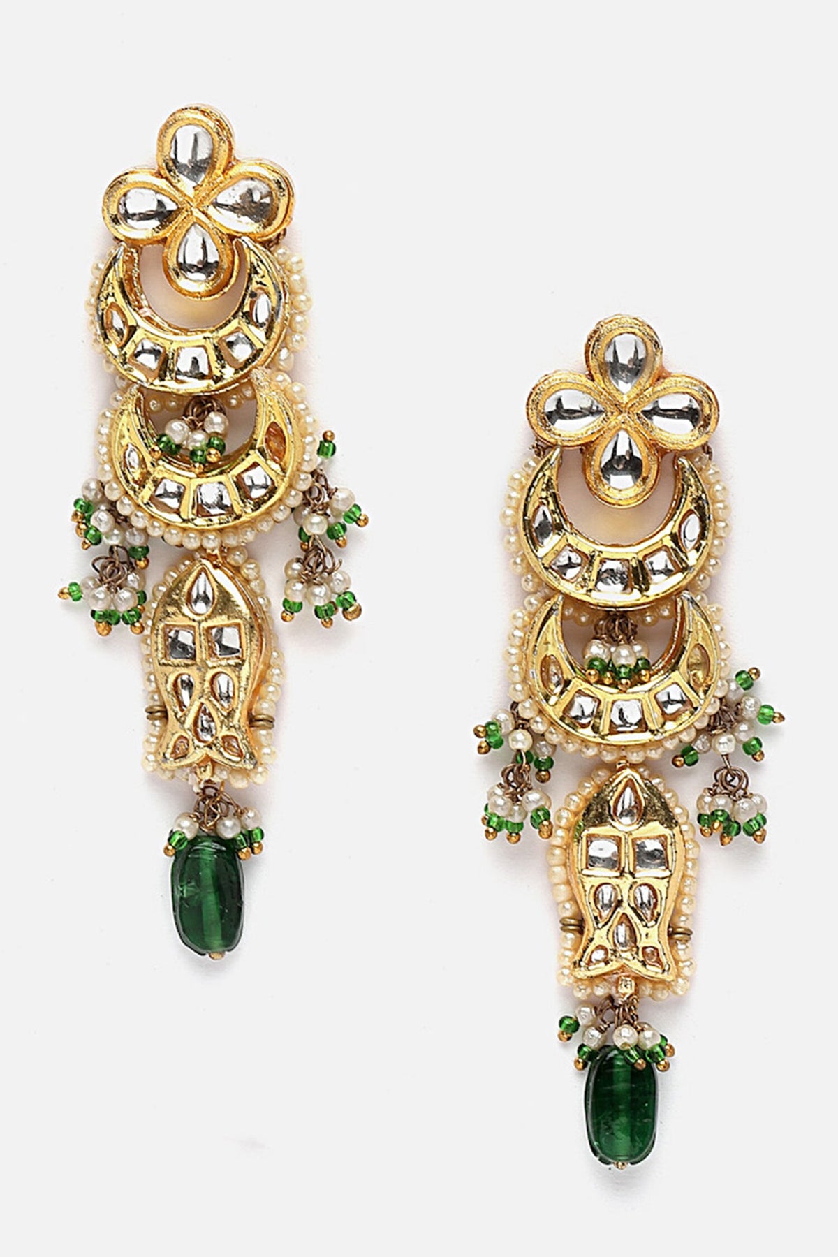 Kundan Embellished Chandbalis 