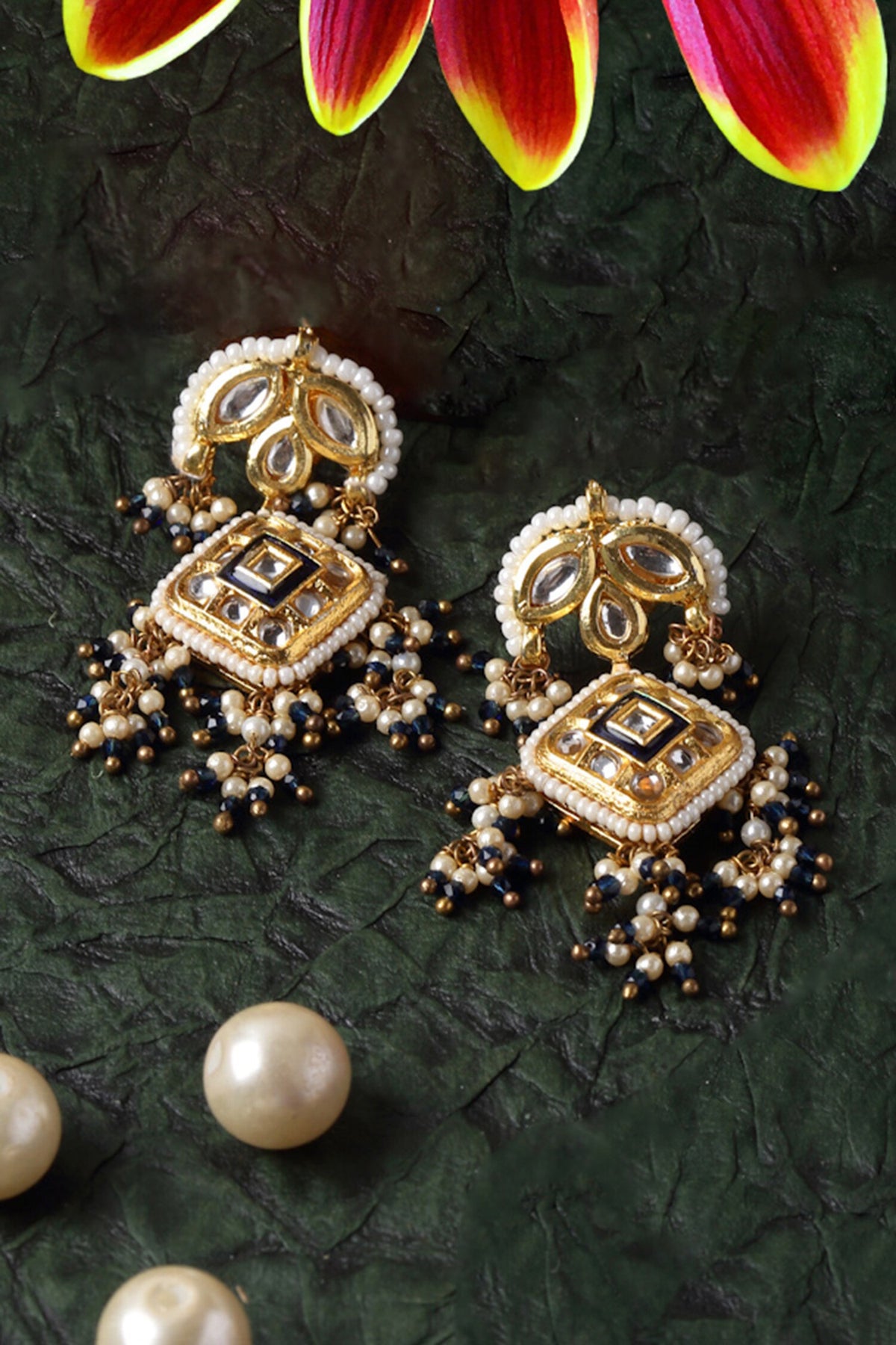 Kundan Embellished Earrings 