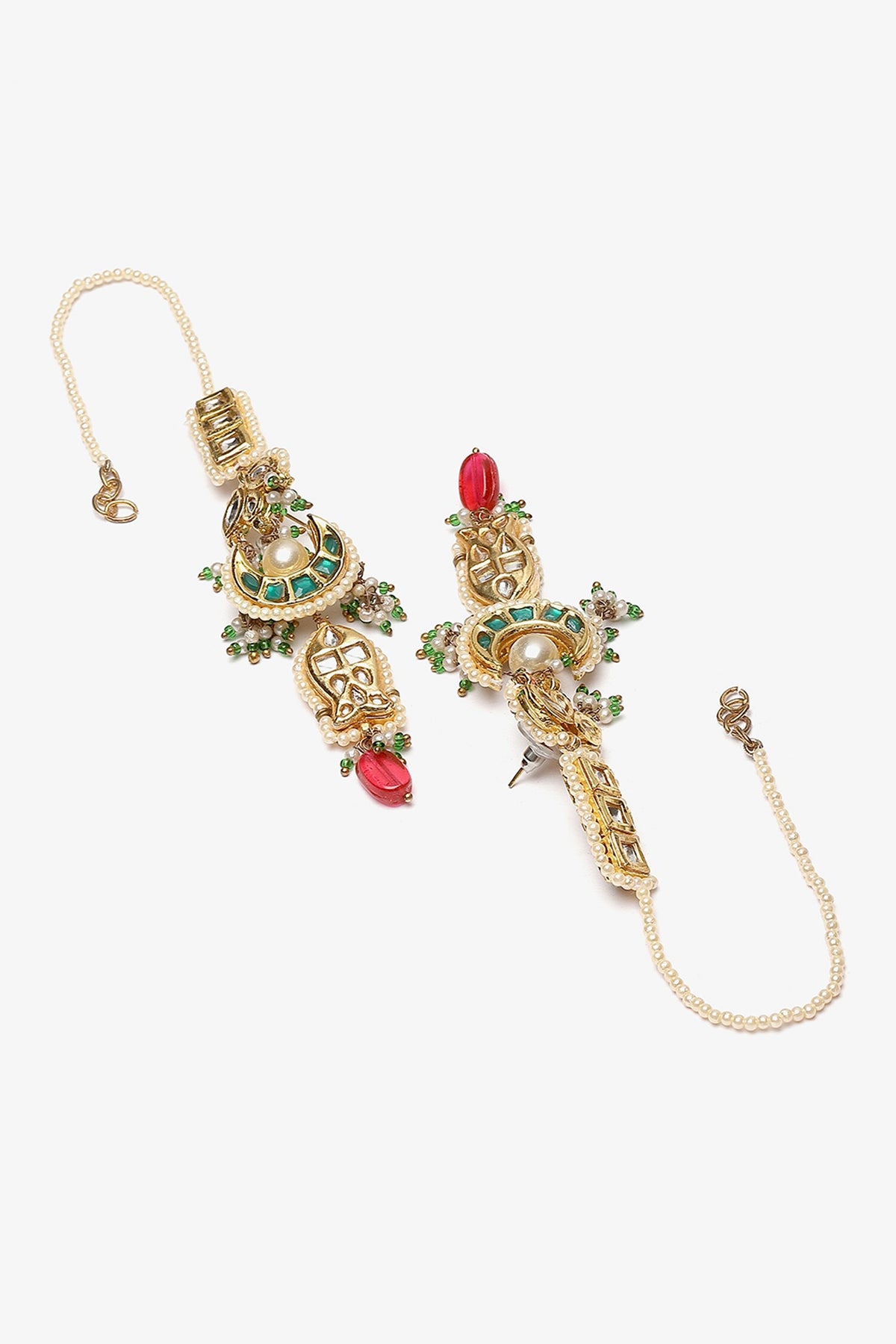 Natural Stone Studded Earrings 