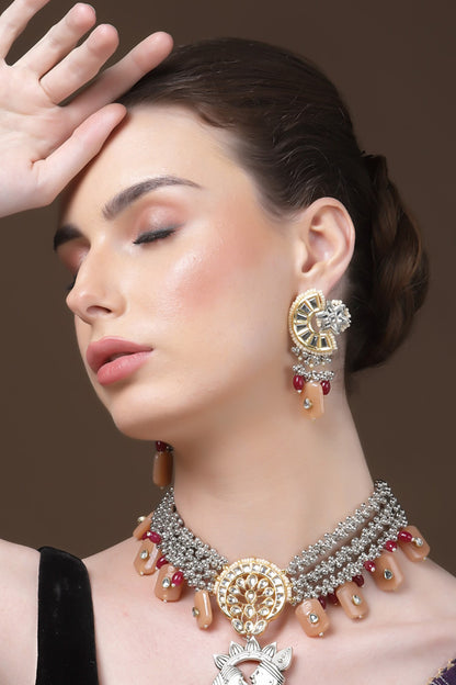 Natural Stone Embellished Chandbalis 