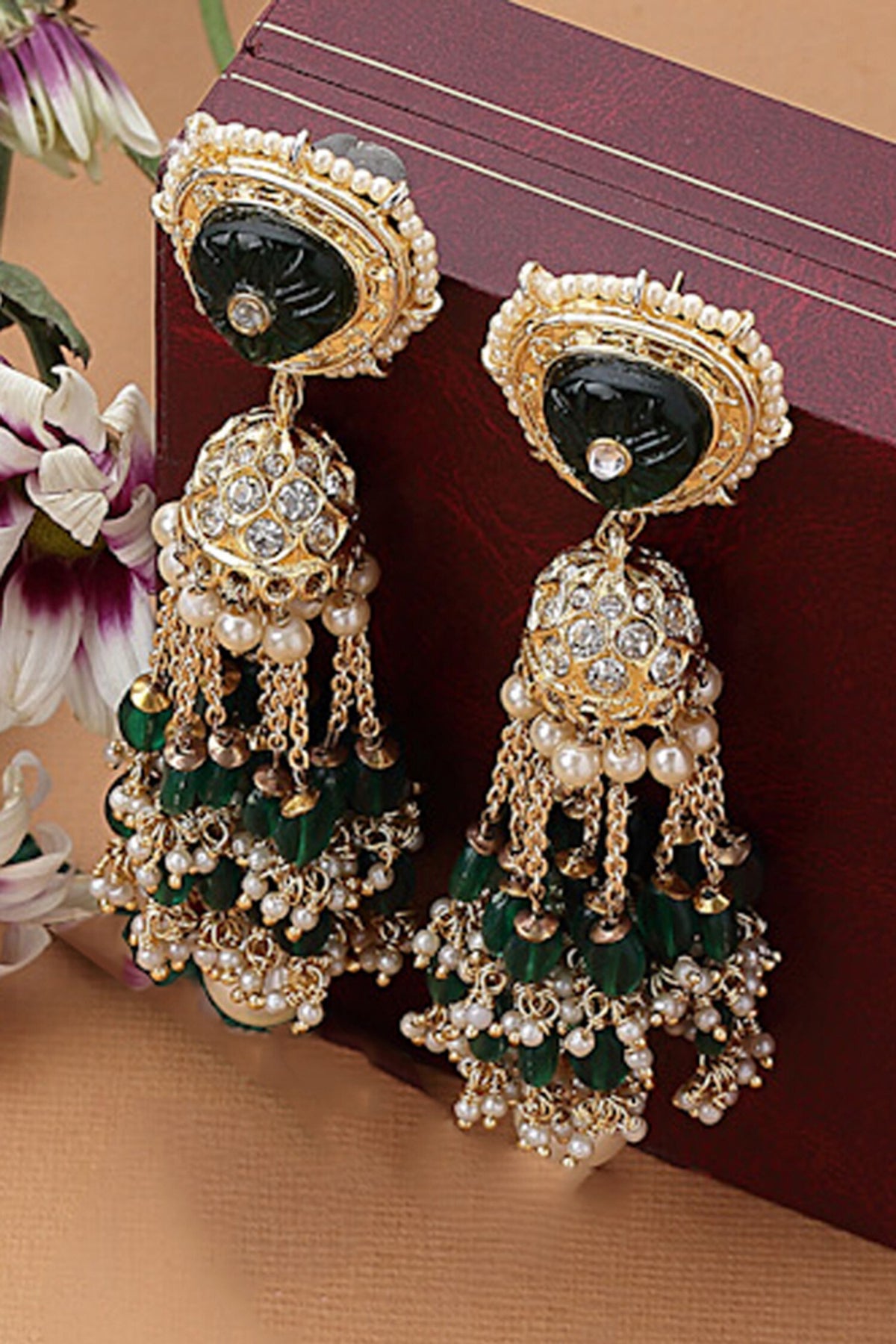 American Diamond Embellished Earrings 