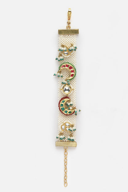 Natural Stone Embellished Bracelet 