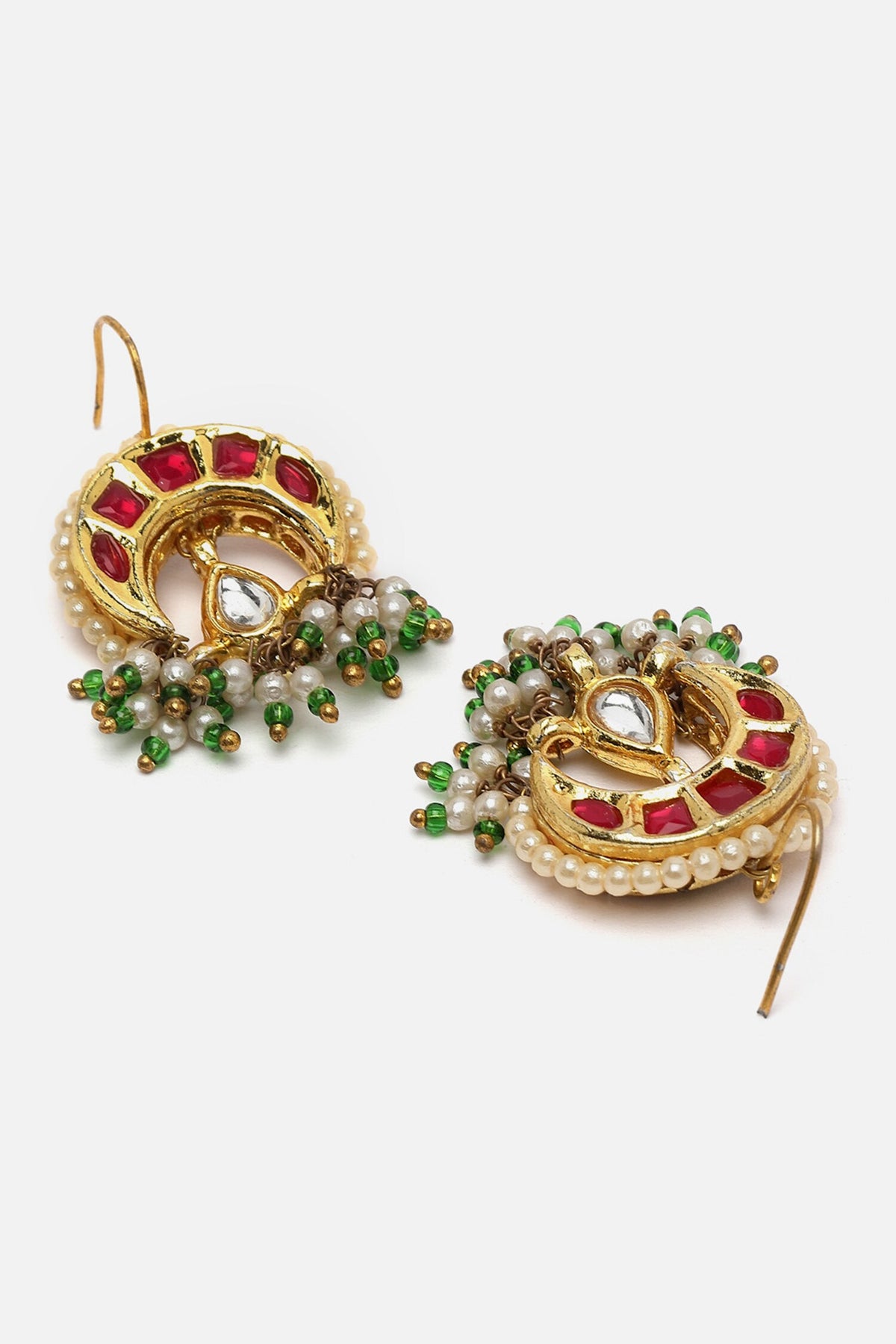Crecent Moon Kundan Embellished Necklace Set 
