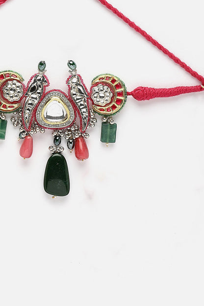 Parrot Love Birds & Chan Embellished Choker 