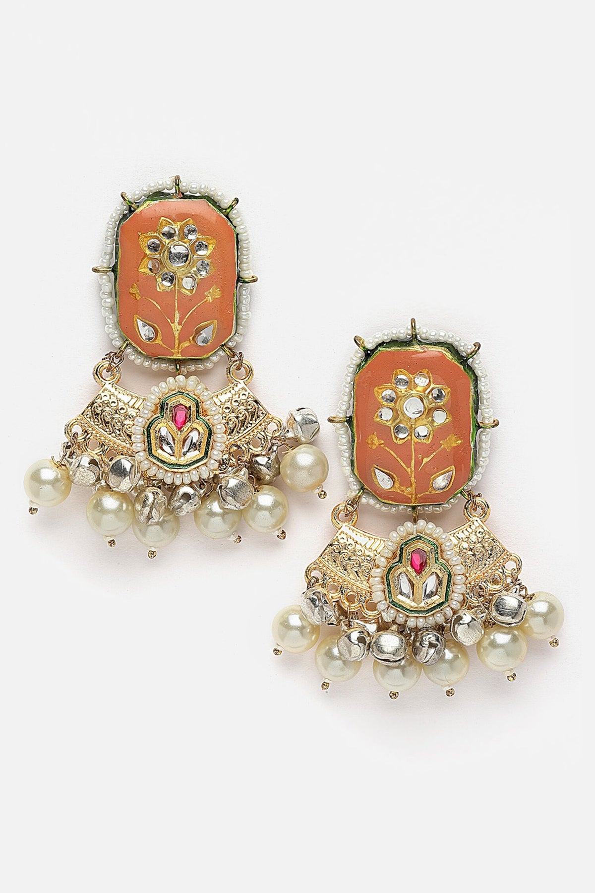Meenakari Embellished Kundan Choker Set 