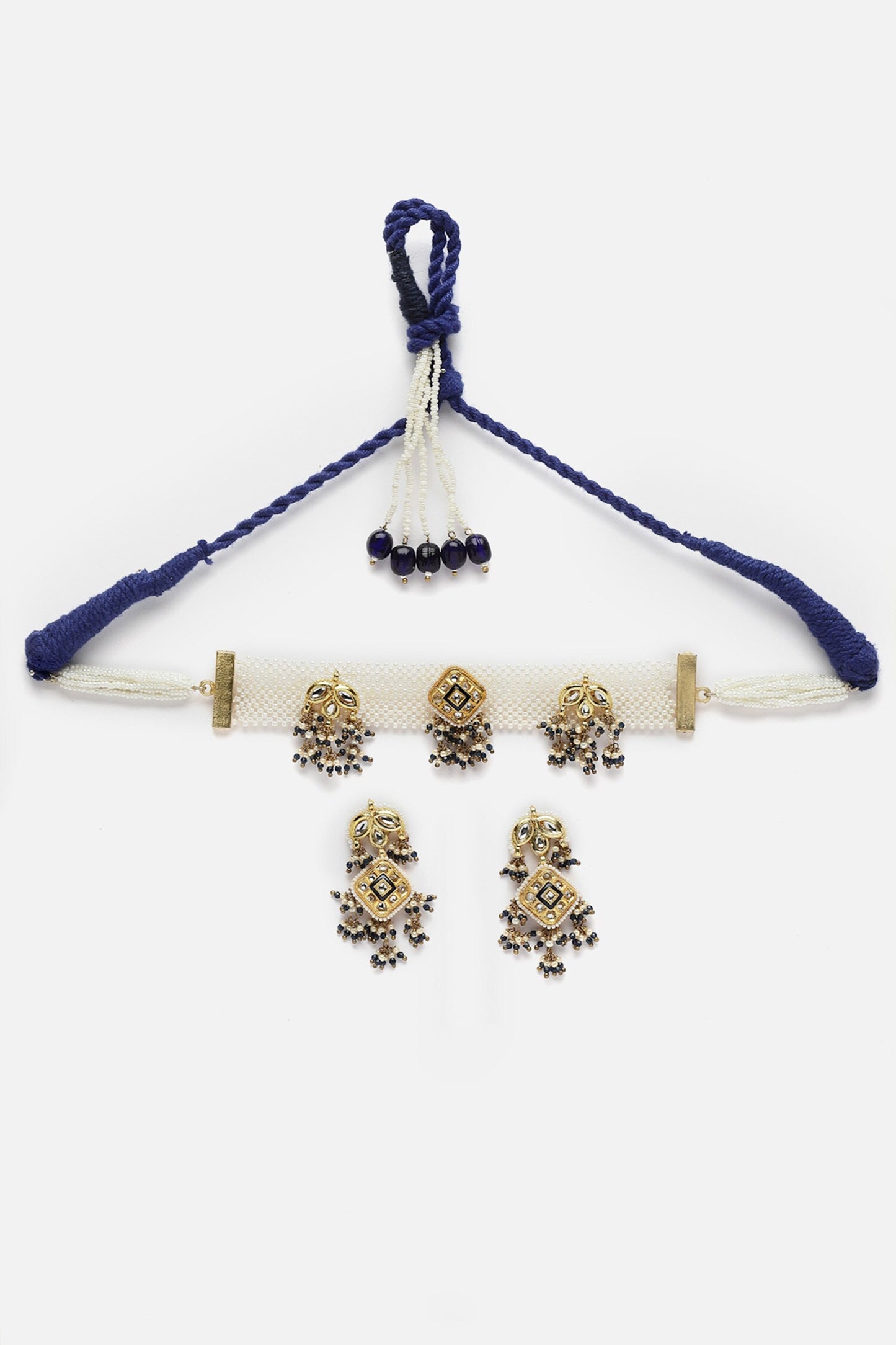 Pearl Beaded Choker Set 