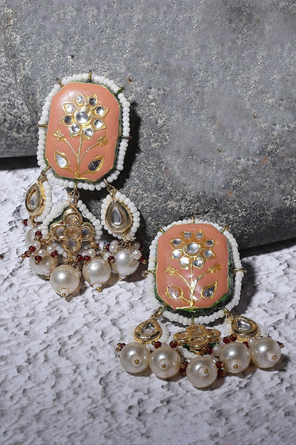 Meenakari Work Dangler Earrings 