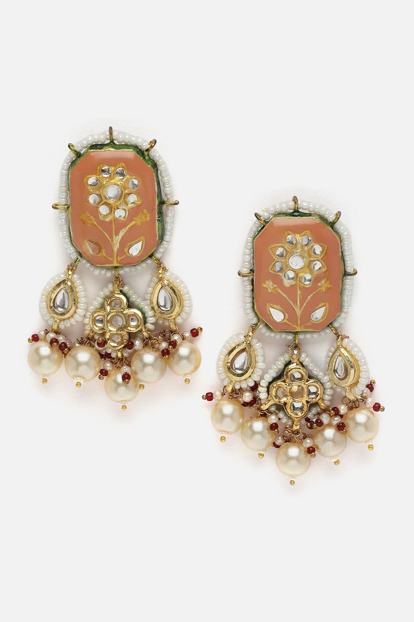 Meenakari Work Dangler Earrings 