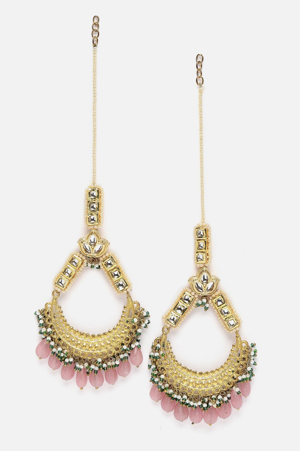 Stone & Pearl Embellished Chandbalis 