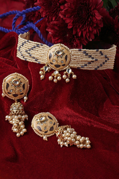 Meenakari Kundan Choker Set 