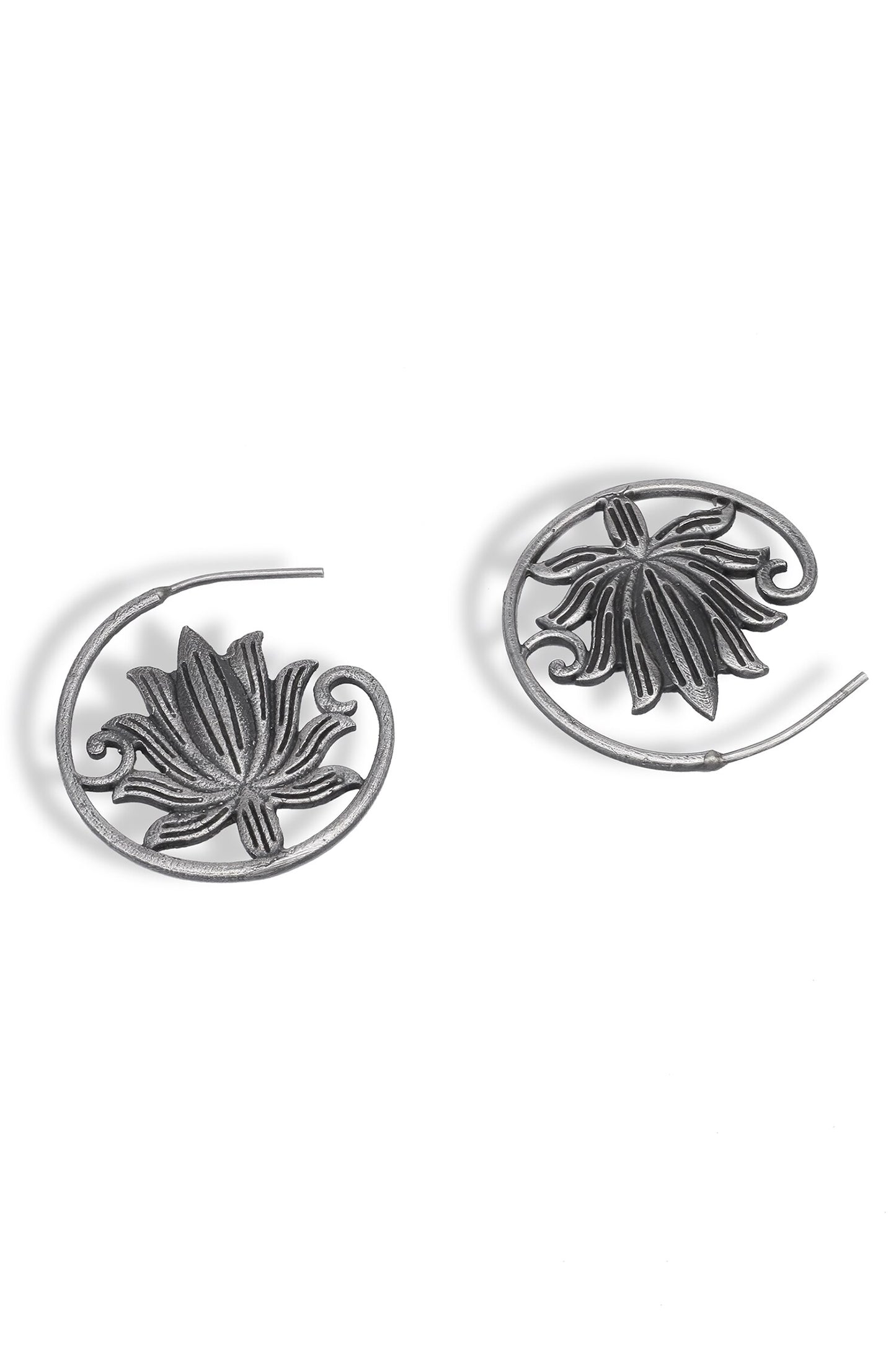 Lotus Cut Work Hoops 