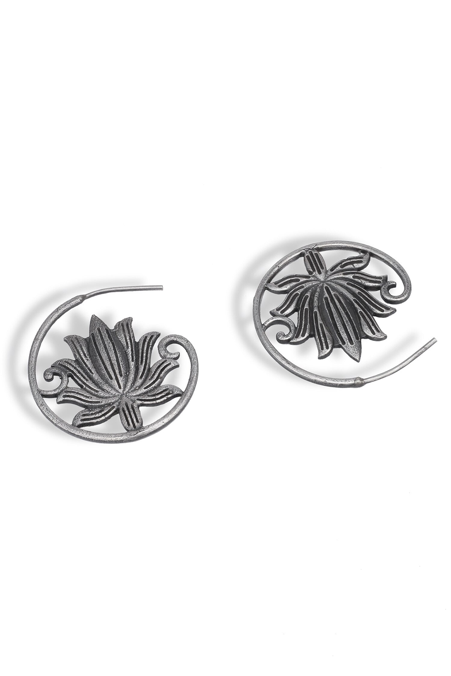 Lotus Cut Work Hoops 