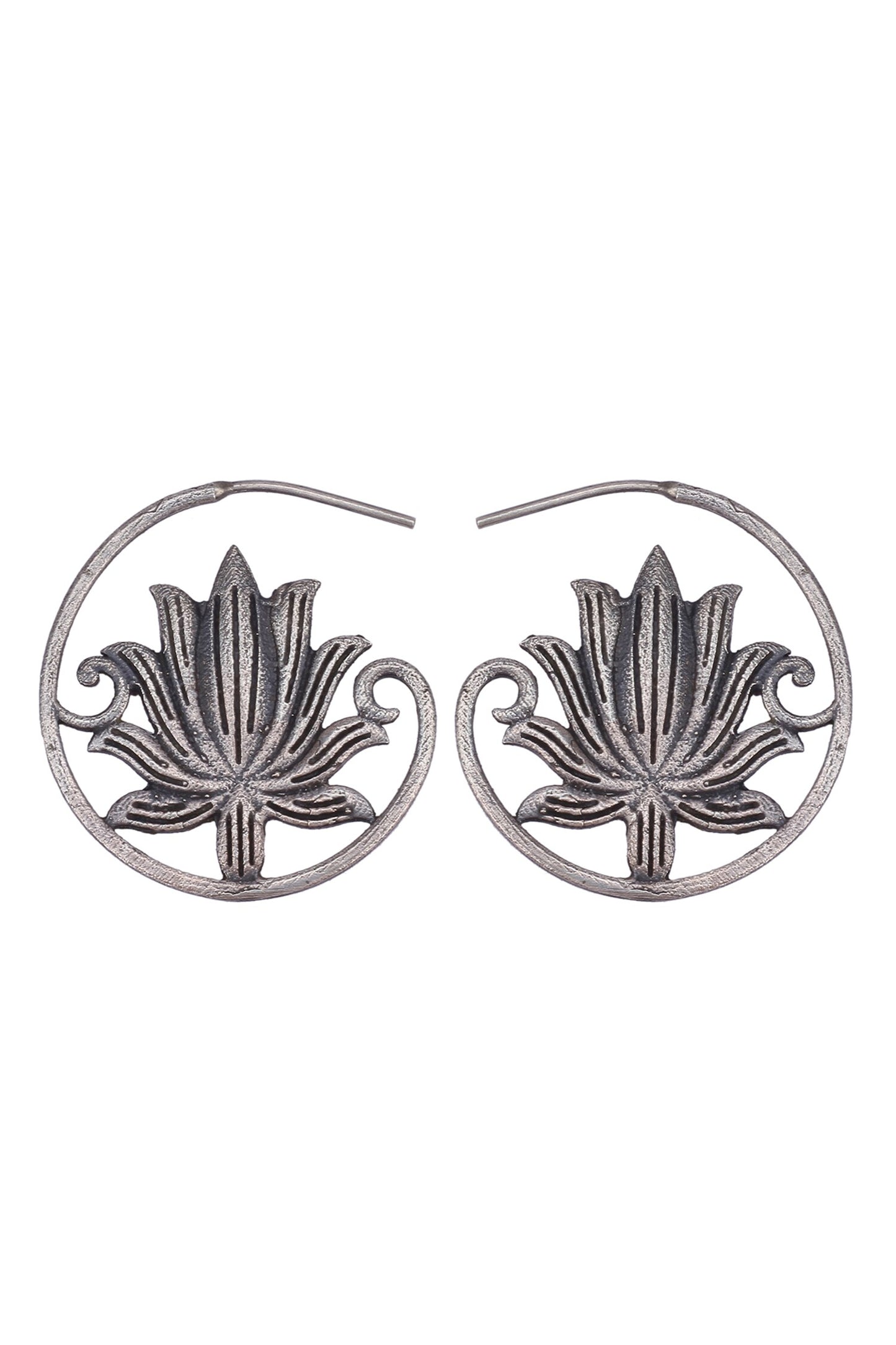 Lotus Cut Work Hoops 