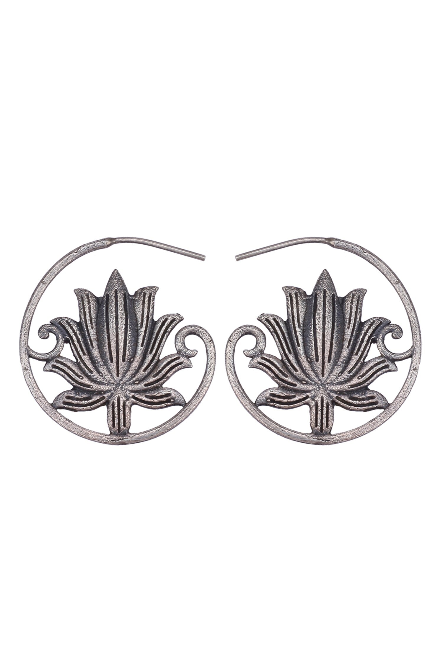Lotus Cut Work Hoops 